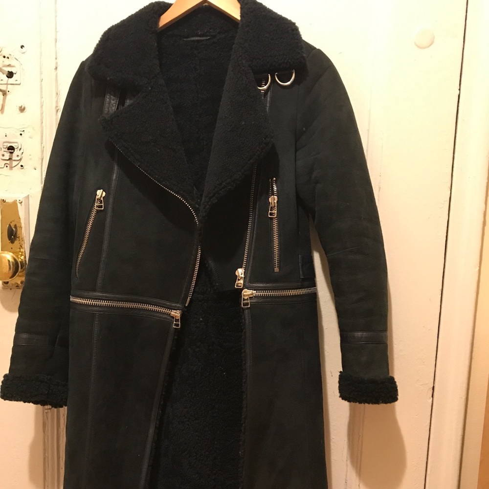 Whistles UK NAVY BLUE Shearling 💥